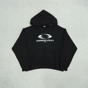 Grailz Black Hoodie With Embroidered Letters